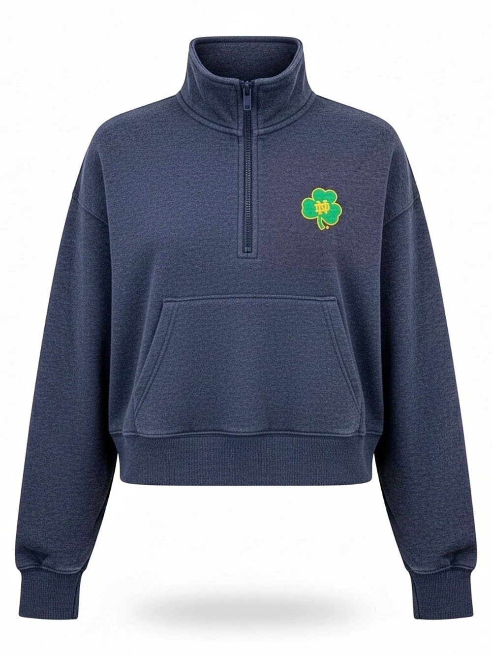 Colosseum Notre Dame Quarter-Zip Sweatshirt Blue NWT